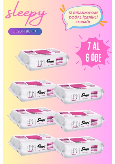 Easy Clean Lilyum Buketi Yüzey Temizlik Havlusu Mendili - 100 Yaprak 7 Al 6 Öde Diğer