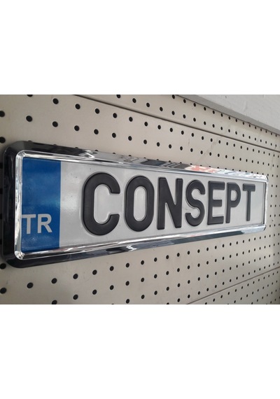 Consept Yeni Nesil Krom Plakalık 2adet Consept