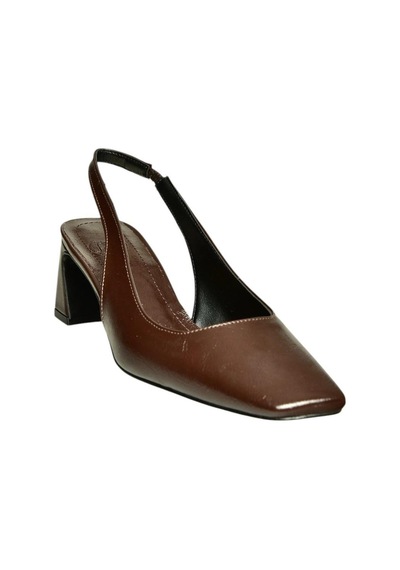 Fox Shoes U654080509 Kahverengi Kalın Topuklu Kadın Ayakkabı Kahverengi