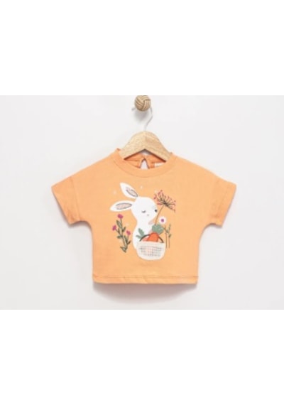 Babydoll T-shirt Divo Tavuç Turuncu