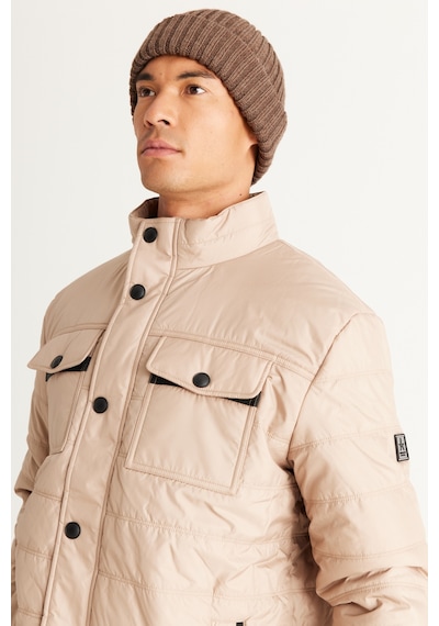 AC&Co / Altınyıldız Classics Erkek Bej Standart Fit Normal Kesim Dik Yaka Mont Bej AC&Co / Altınyıldız Classics Erkek Bej Standart Fit Normal Kesim Dik Yaka Mont Bej