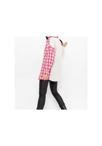 Esb Design Kadın Jakar Dokuma Pembe Ceket