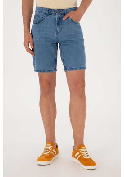 U.s. Polo Assn. Erkek Mavi Şort Jean 50304411-dn0022 Mıd Blue