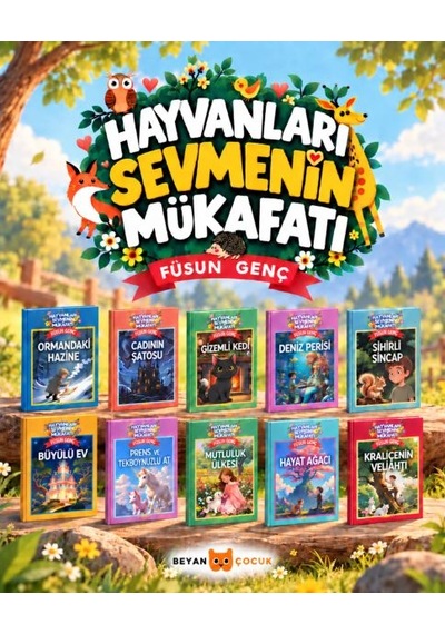 Hayvanları Sevmenin Mükafatı Serisi 10 Kitap Takım