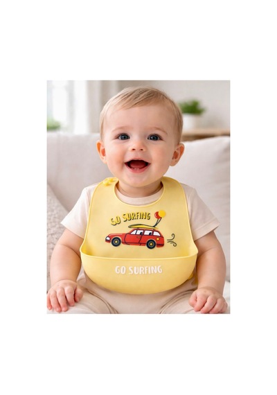 Silikon Bebek Mama Önlüğü Çocuk Mama Önlük Leke Tutmaz Yıkanabilir 821256561