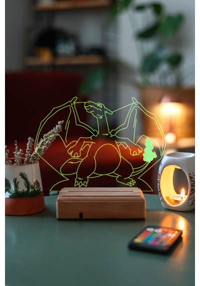 Pokemon - Charizard 16 Renk Anime Gece Lambası
