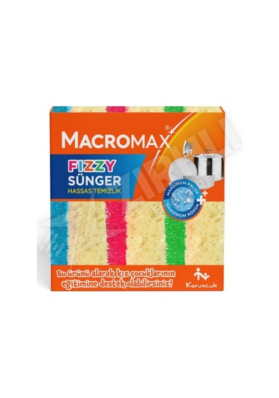 2 Adet Macromax Sünger Fizzy 3'lü