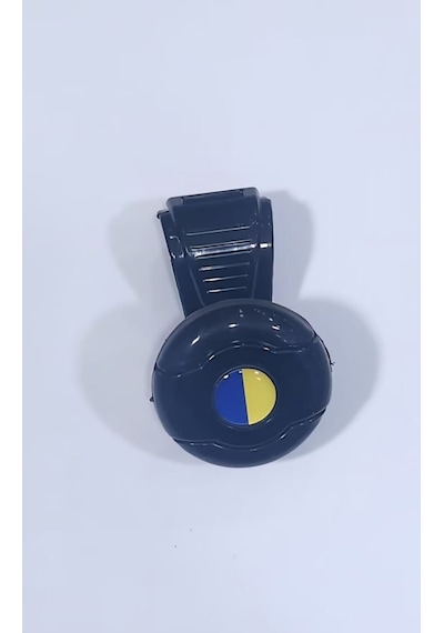 Siyah Dönebilen Vites Topuzu Sarı Lacivert Stickerlı Çok Renkli