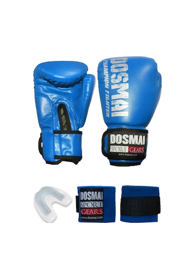 Dosmai Esquize Boks Eldiveni Boks Dişlik Boks Bandaj Seti Mavi