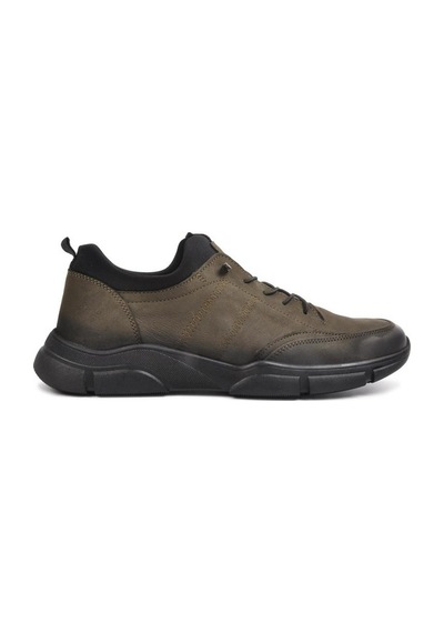 Hammer Jack 102 21555 Marian Hakiki Deri Comfort Casual Erkek Aya Siyah