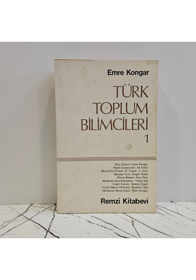 Türk Toplum Bilimcileri 1 - Birinci Basım -