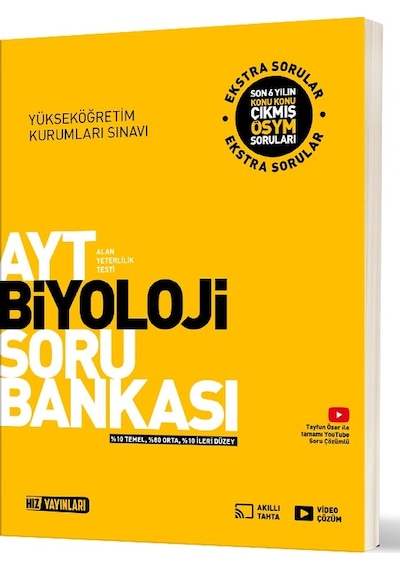 Hız 2025 Ayt Biyoloji Soru Bankası