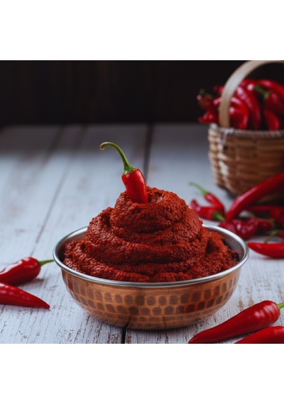 Jalapeno Acı Biber Salçası 1000 Gr. Güneşte Pişmiş