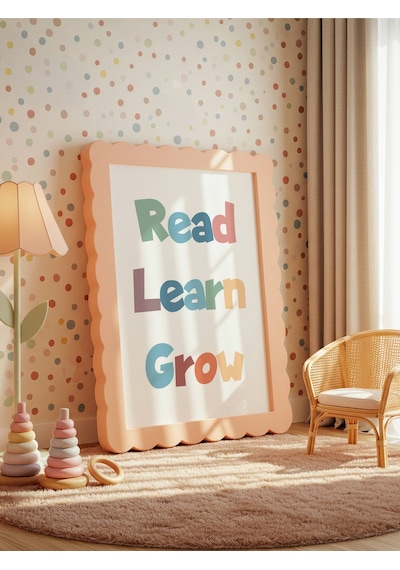 Read Learn Grow Dijital Baskı Poster V6 Çerçevesiz
