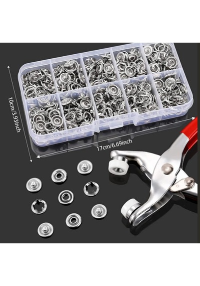 Mucit Home Çıt Çıt Ve El Pensesi Çıt Çıt Çakım Takma Seti Makine Metal 9.5 Mm