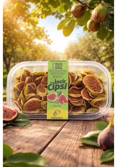 Doğal Kurutulmuş Taze İncir Cipsi 250g 250 G