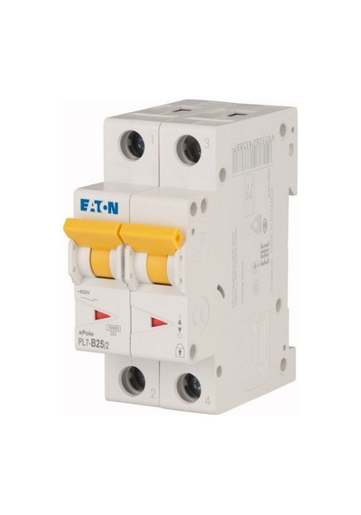 Eaton Pl7-b25/2 Minyatür Devre Kesici - 10ka - B Eğrisi - 2x25a