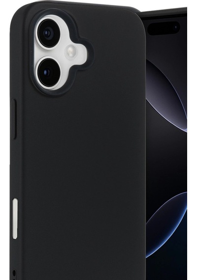 iPhone Uyumlu 17 Nano İçi Kadife Silikon - Siyah