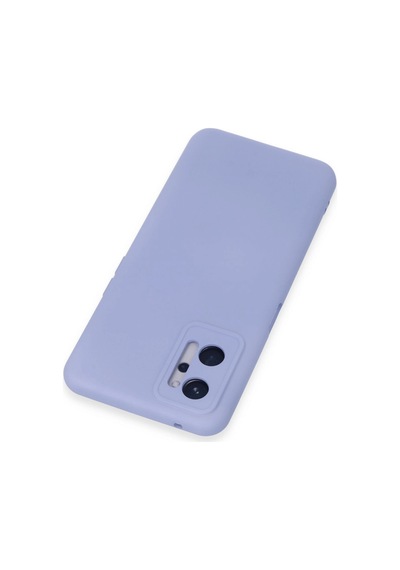 Realme 9i 4g Kılıf Nano İçi Kadife Silikon - Lila Renkli