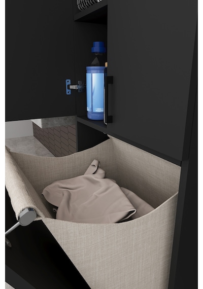 Modern Çamaşır Sepetli Çok Amaçlı Banyo Dolabı %100 Mdf Banyo Düzenleyici Dolap Bd06 Antrasit Modern Çamaşır Sepetli Çok Amaçlı Banyo Dolabı %100 Mdf Banyo Düzenleyici Dolap Bd06 Antrasit