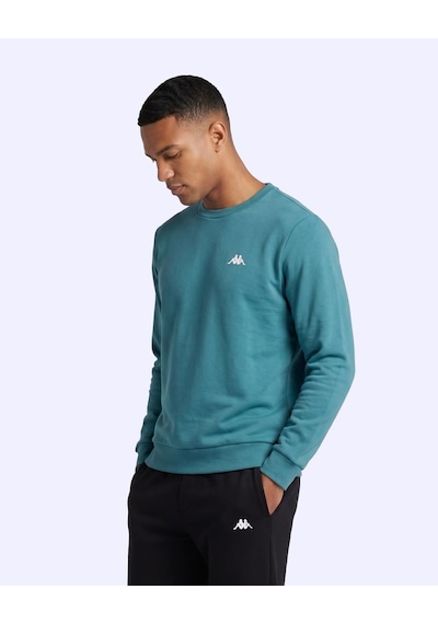 Kappa Tera Crewneck Erkek Yeşil Regular Sweatshirt