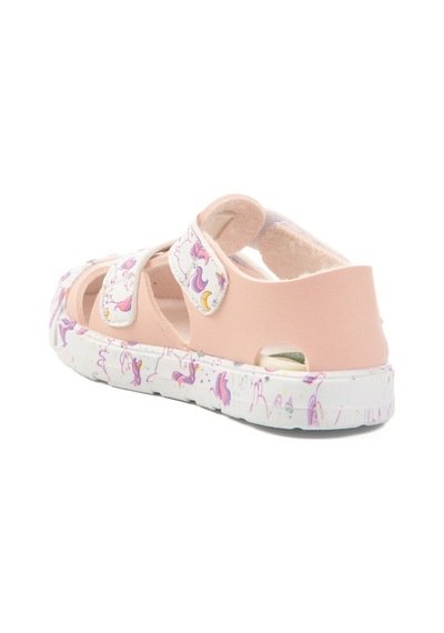 United Colors Of Benetton Pudra Cırtlı Kız Bebek Sandalet Bn-1409 B