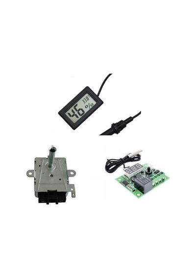 Kuluçka Makinesi Malzemeleri Set Nem Ölçer,termostat, Çevirme Motoru Çok Renkli