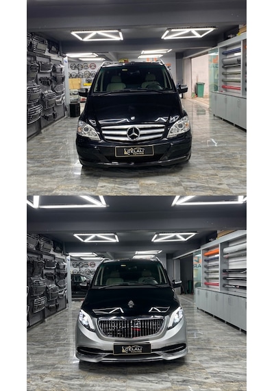 Mercedes V Klass Vito Viano 2006-2015 Uyumlu 2023 Maybach Yükseltme Dönüşüm Body Kit Seti-hazır Stok