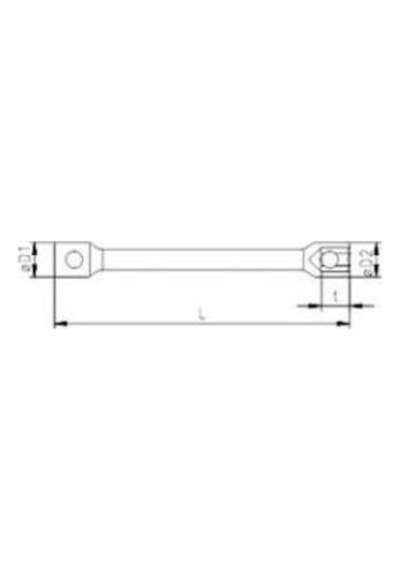 İzeltaş Ağır Tip Bijon Anahtarı İki Ağız Uzun 24x27 Mm N11.10711
