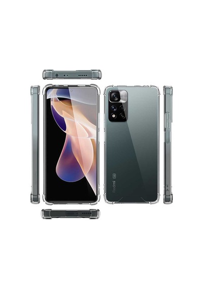 Ardemix Redmi Note 11 Pro Plus 5g Kılıf Nitro Anti Shock Silikon - Renksiz Renksiz