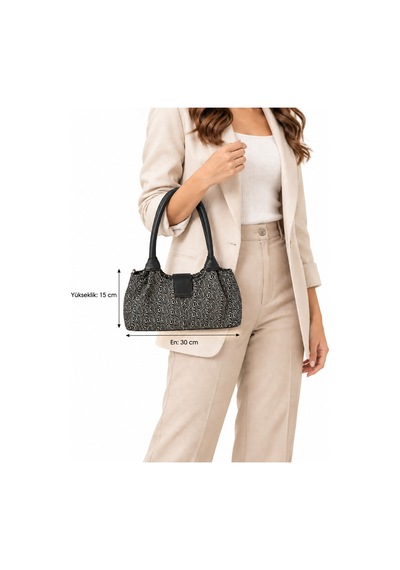 Levano Leather Premium Hakiki Dana Derisi Kadın Omuz Çantası Desenli Fermuarlı Günlük El Çantası Siyah Bej 30x15 Çok Renkli Levano Leather Premium Hakiki Dana Derisi Kadın Omuz Çantası Desenli Fermuarlı Günlük El Çantası Siyah Bej 30x15 Çok Renkli