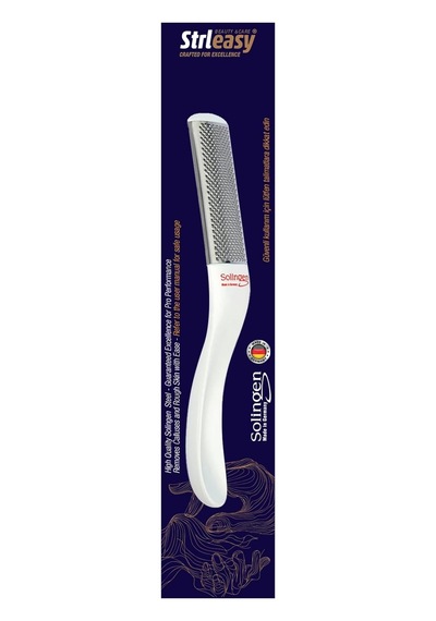 Strleasy 6520 Solingen Çelik Ayak Rendesi, Profesyonel Topuk Bakımı İçin, Ergonomik Tasarım, Paslanmaz Çelik Diğer