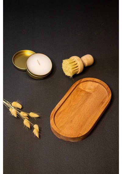 Naturel Ahşap Yağdanlık Sunum Standı Tahtası Altlık Diğer