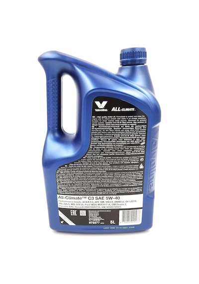 Valvoline All Climate C3 5W-40 Motor Yağı 5 L