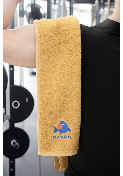 Sporcu Antrenman Havlusu Gym Fitness Plates Boks Tenis Spor Havlu Hardal
