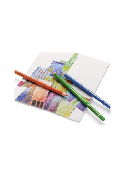 Faber-Castell Polychromos Boya Kalemi 120’li, Yüksek Pigmentli, Kalıcı ve Canlı Renkler, Suya Dayanıklı