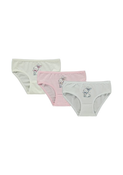 Artı Çorap Tavisan 3'lü Kız Slip Set - Standart