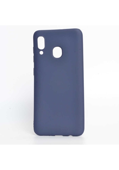 Samsung Uyumlu Galaxy A20 Kılıf Zore Premier Silikon Kapak-Siyah