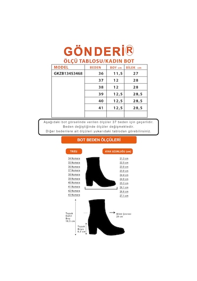 Gönderir Gönderi R Kadın Kahve Antik Fermuarlı Kalın Topuklu Hakiki Deri Bot Gkzb13453468
