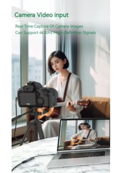 4k Usb C 2.0 Type-c Video Capture Görüntü Yakalama Adaptörü Usb 4k 30hz Akış Öğretim Video Konferans Veya Canlı Yayın İçin Oyun Yakalama Kartı Hdmı Aktarma İçin Kullanılmaz