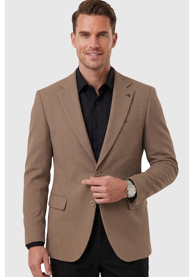 Rizzup Erkek Kahve Dokulu Desenli İtalyan Kesim Blazer Ceket Slim Fit Çift Düğme Ceket 2600817 Rizzup Erkek Kahve Dokulu Desenli İtalyan Kesim Blazer Ceket Slim Fit Çift Düğme Ceket 2600817