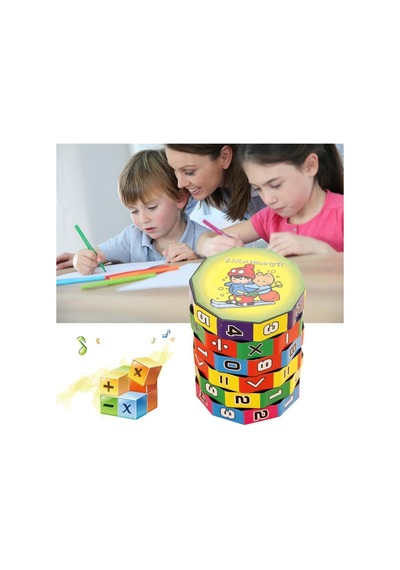 Zeka Küpü Eğitici Oyuncak Matematik Sayılar Sihirli Küp Dört Işlem Eğitici Küp