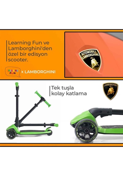 Yeşil Scooter Işıklı Tekerlek Lb2005 Renksiz
