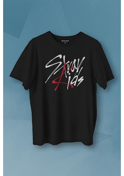 Stray Kids Kore K-pop Baskılı Tişört Unisex T-shirt 001