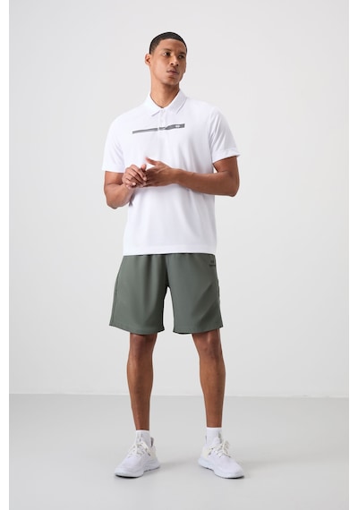 Beyaz Polyester Nefes Alan Dokulu İnce Esnek Standart Fit Polo Yaka Erkek Performans T-shirt - 8839 Beyaz Beyaz Polyester Nefes Alan Dokulu İnce Esnek Standart Fit Polo Yaka Erkek Performans T-shirt - 8839 Beyaz