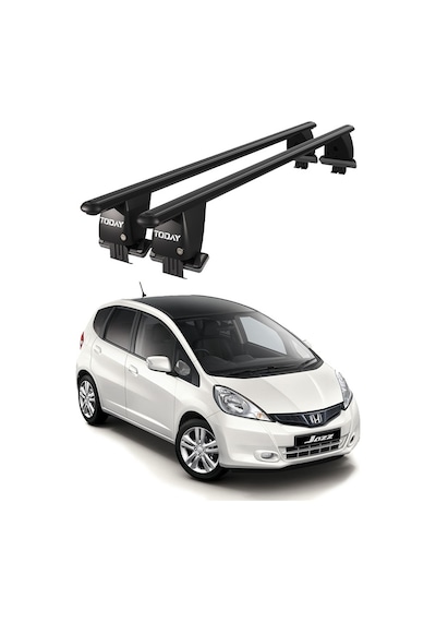 Royal Honda Jazz / Fit 2007-2014 Uyumlu Siyah Kilitli Ara Atkı Port Bagaj Tavan Barı