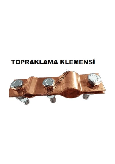 Çap 12 Mm Boy 85 Cm %100 Saf Bakır Topraklama Çubuğu Klamensli