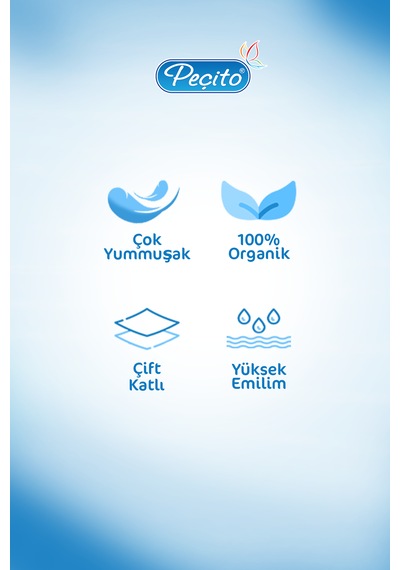 Peçito Çift Katlı Pratik Mendil Çek Kullan 10 x 275'li