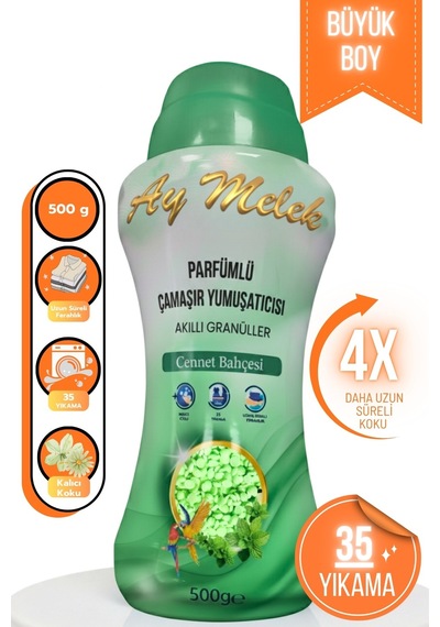 Çamaşır Parfümü 500gr Granül Parçacıklı Çamaşır Yumuşatıcısı Cennet Bahçesi
