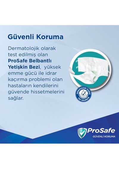 Prosafe Belbantlı Yetişkin Hasta Bezi 85 - 125 Cm M Orta 90 Lı